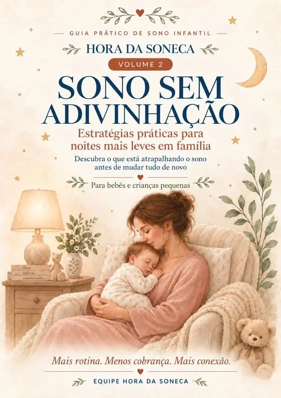Capa do guia Sono Sem Adivinhação, da Equipe Hora da Soneca.